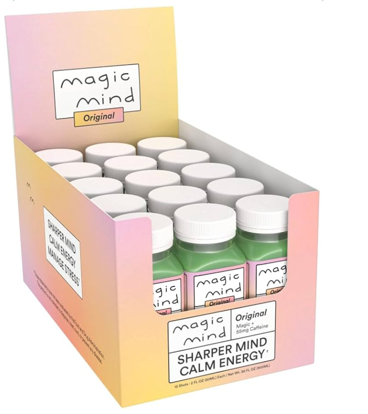 Magic Mind Energy & Focus Drink Shots 15 Pack (2 FL oz)