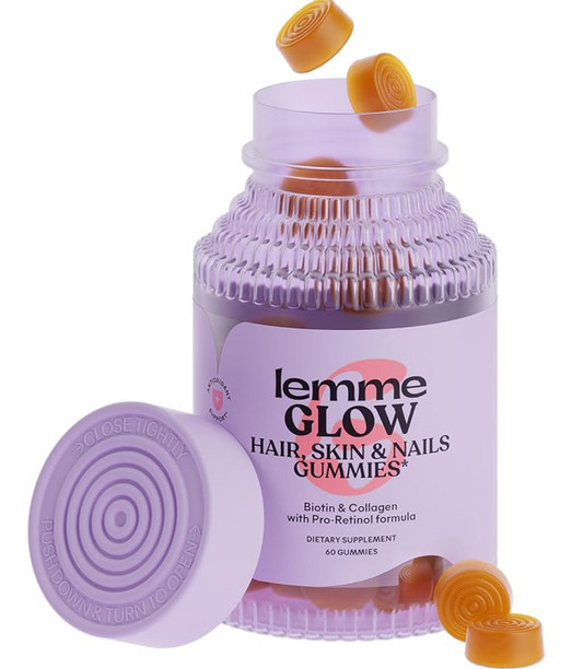 Lemme Glow Collagen Hair Gummies